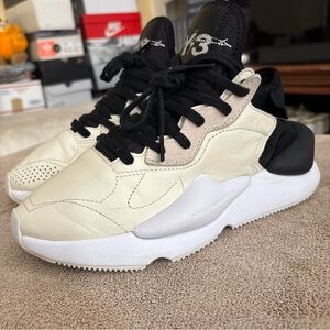 Men size 6 Adidas Y-3 Kaiwa 'Off cream-Black Yohji Yamamoto  EF2546 Women Size 7